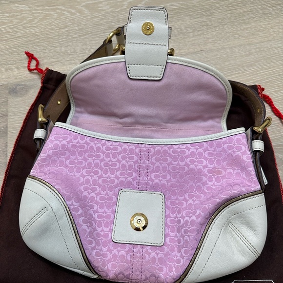 Coach Signature Soho Bag pink/gold purse - Picture 4 of 8